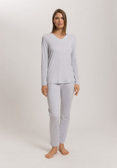 Mira L/Slv Pajama | Cloud Melange 79632-2991